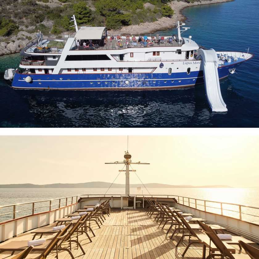 Le LUPUS MARE pour une croisière privée en Croatie