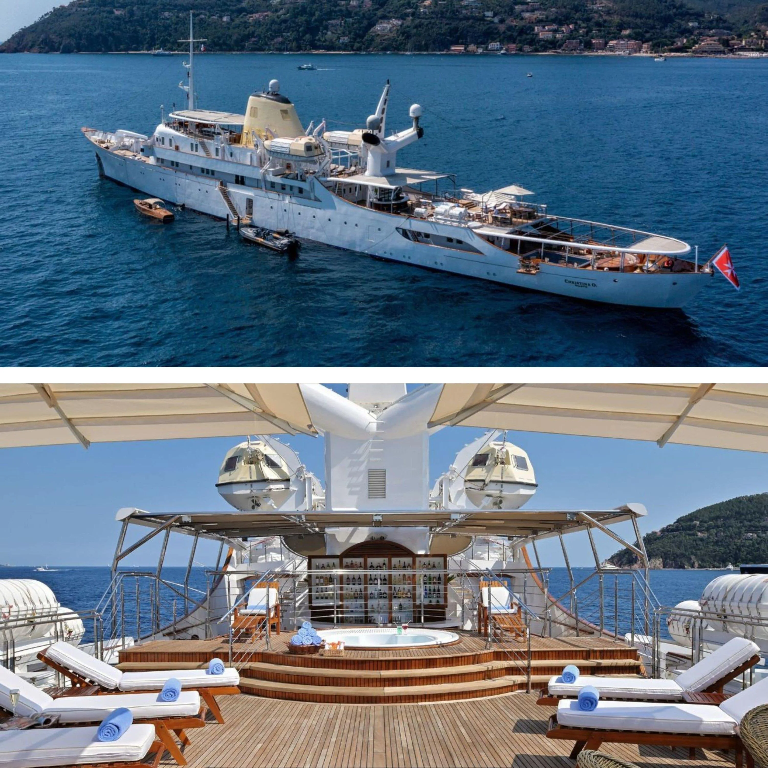 CHRISTINA O : Icône du yachting à saisir