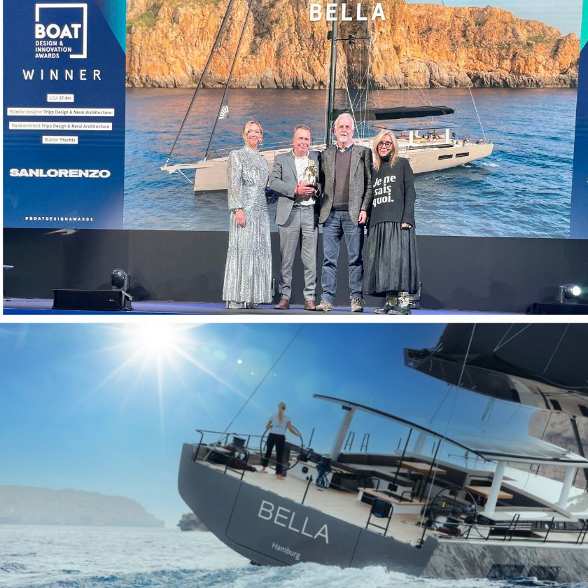 Le Y9 du chantier YYACHTS remporte le prix du Design & de l'Innovation