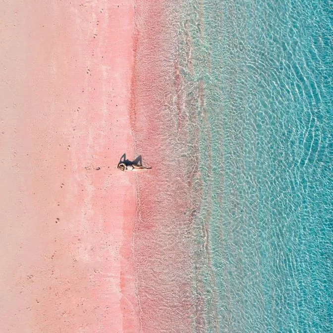 Île de Komodo - Plage rose