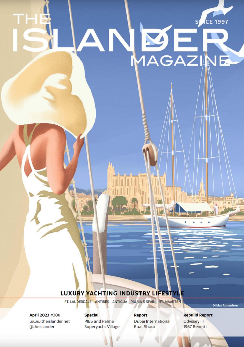 Le magazine The Islander annonce l'ouverture du bureau BGYB à Palma et la présence de Y3K au Salon de Palma 2023